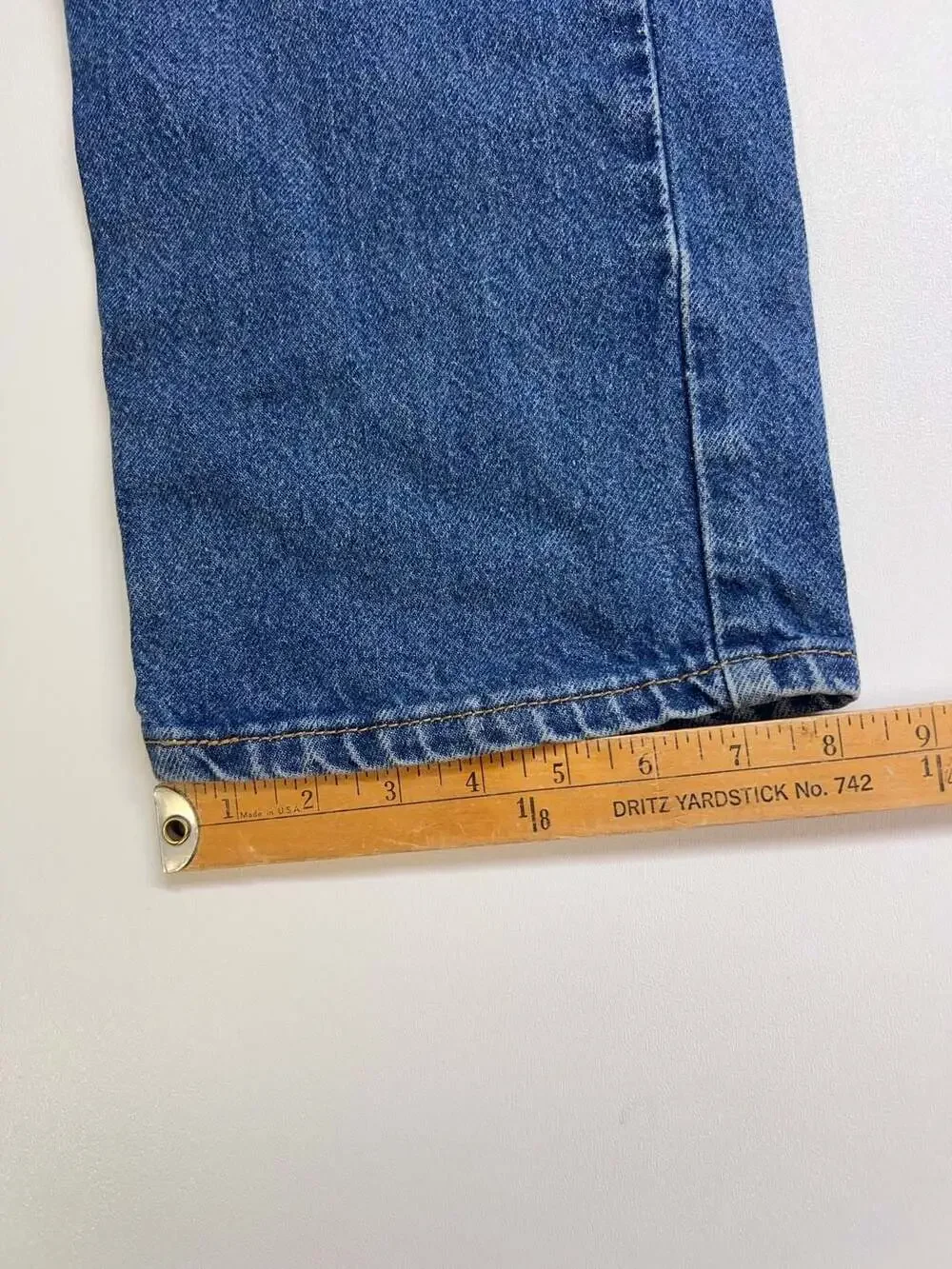 Levis 505 Straight Fit Jeans Mens W34 L30 Medium Blue Denim 100% Cotton 0434